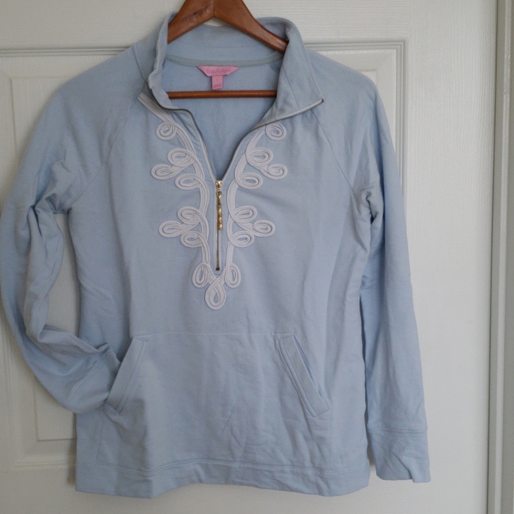 Lilly Pulitzer 1/4 zip popover